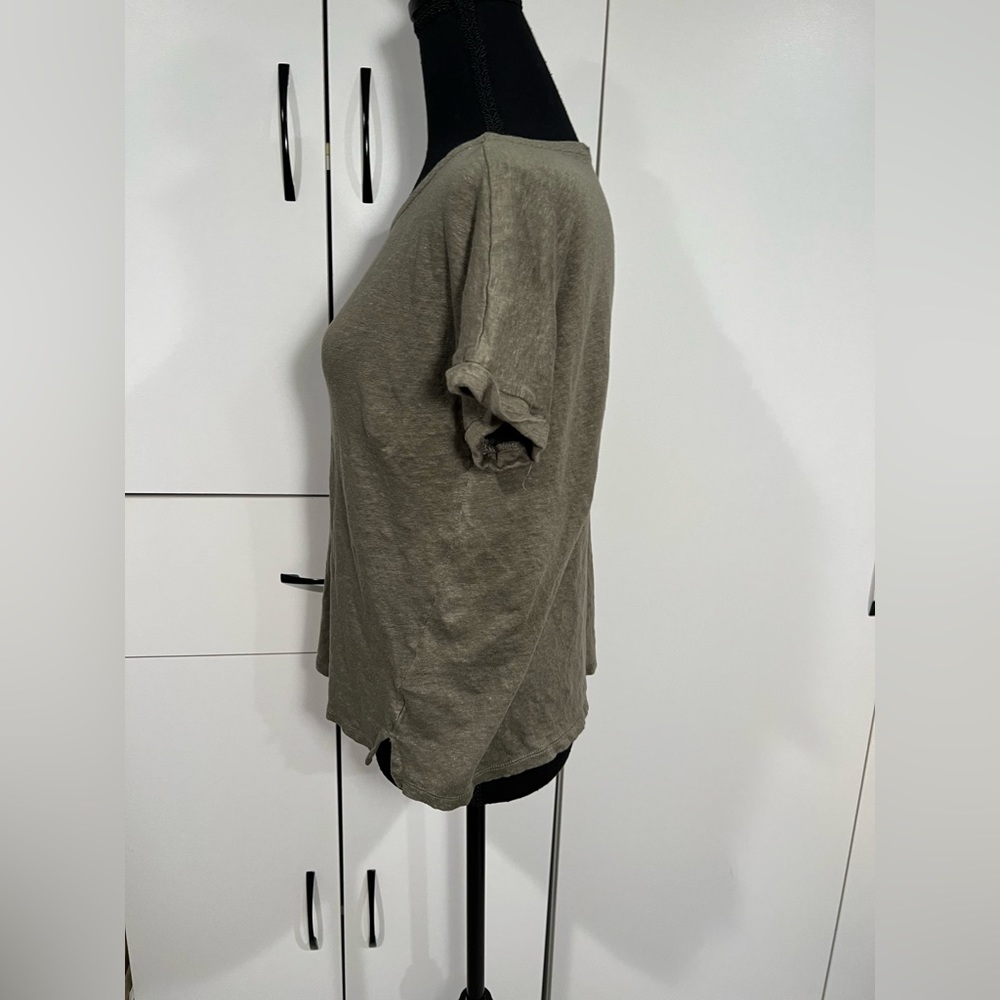 Charter Club 100% linen T-shirt size M - Picture 2 of 5